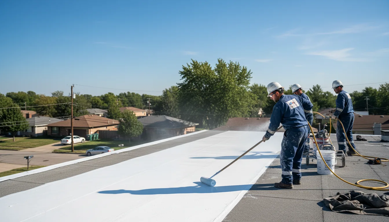 Commercial roof coating in Tie Siding, WY near me